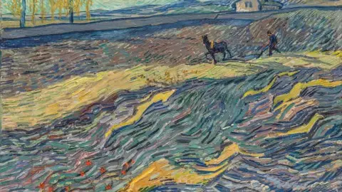 'Labrador en un campo' de Van Gogh 'Labrador en un campo' de Van Gogh