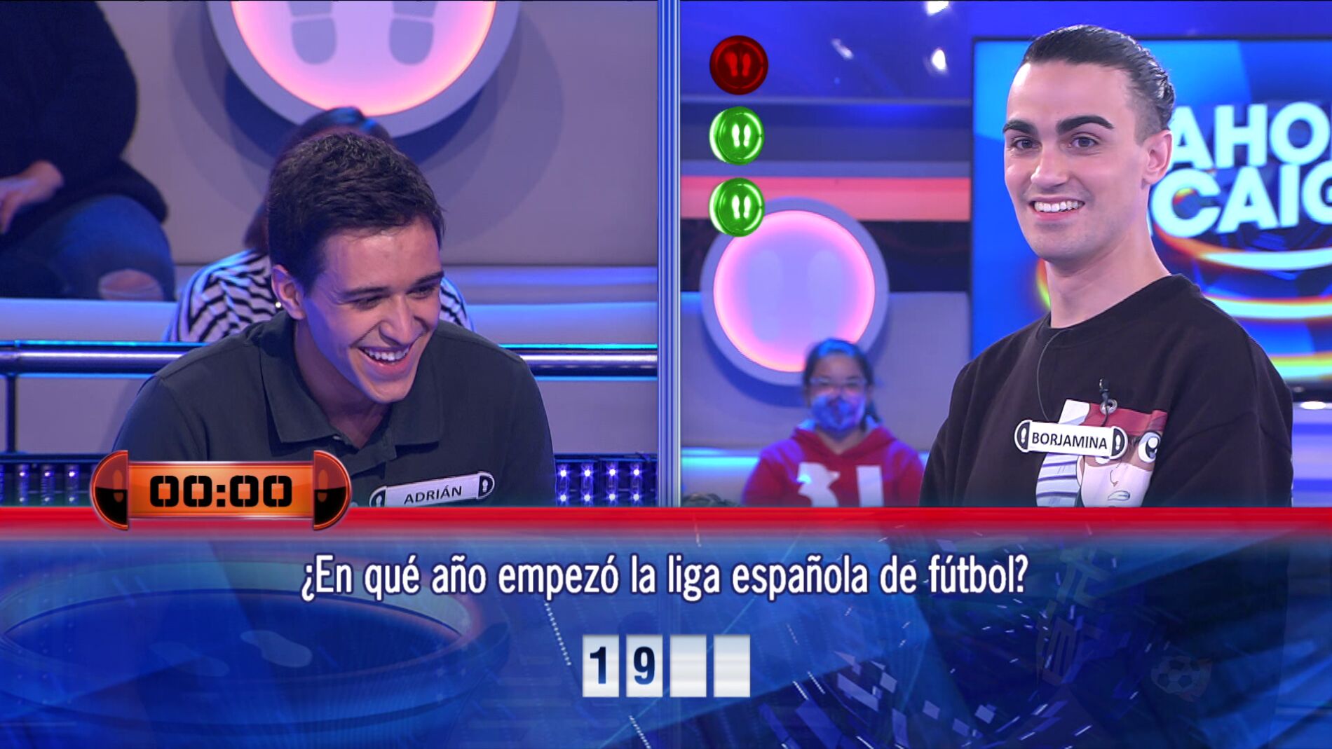 &iexcl;Casi se ahoga! El esfuerzo de Adri&aacute;n por intentar acertar la respuesta en &lsquo;&iexcl;Ahora caigo!&rsquo;