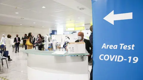 Área de pruebas PCR en Cagliari Coronavirus