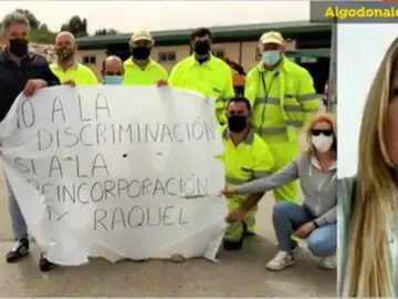 Raquel, despedida del Centro de Conservación de Carreteras en Cádiz Raquel, despedida del Centro de Conservación de Carreteras en Cádiz