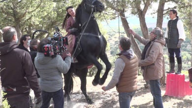 Así se rodó la muerte de Alba aplastada por un caballo: 
