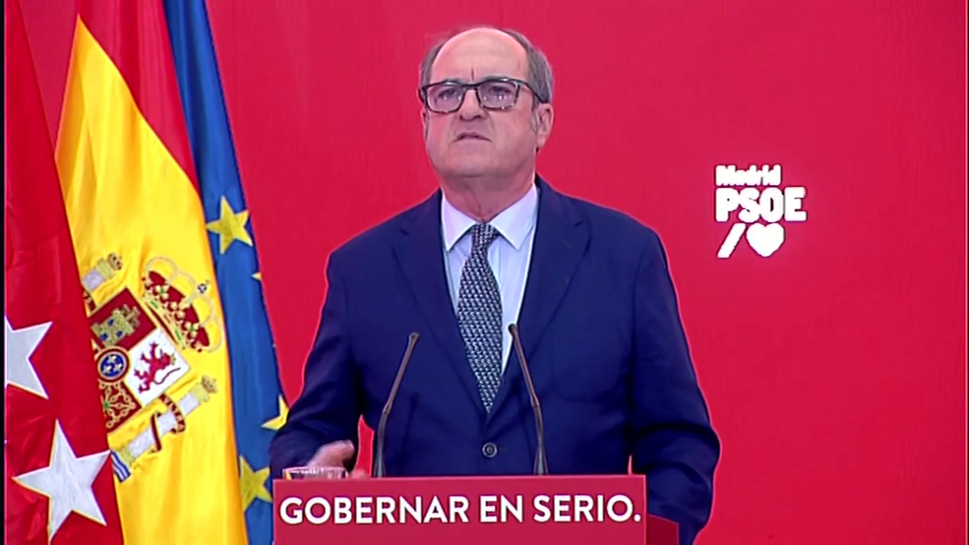 Ángel Gabilondo asegura que si gana las elecciones formará el primer gobierno paritario en Madrid Ángel Gabilondo asegura que si gana las elecciones formará el primer gobierno paritario en Madrid