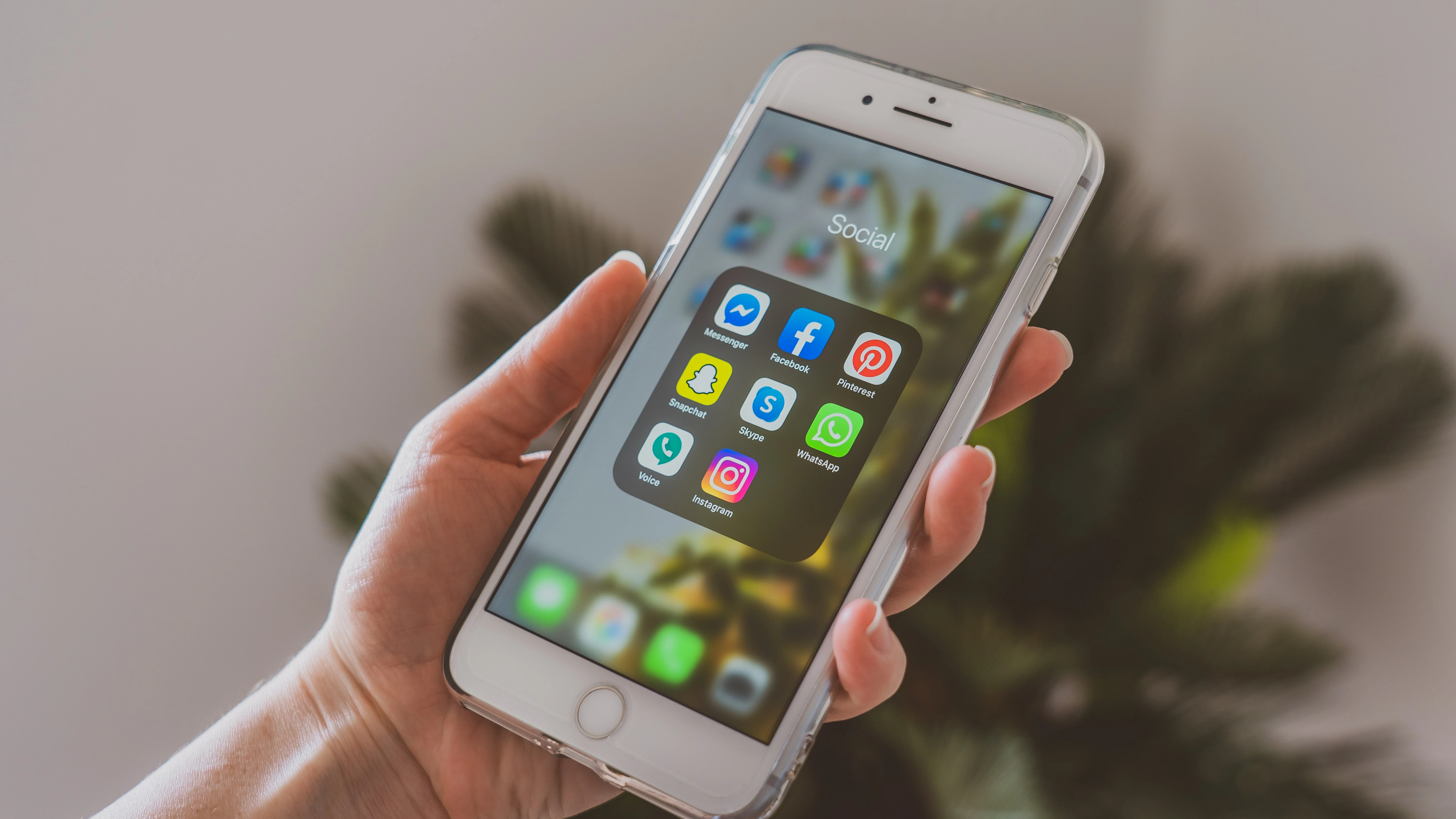 Aplicaciones sociales en un móvil como Facebook, WhatsApp o Instagram Aplicaciones sociales en un móvil como Facebook, WhatsApp o Instagram