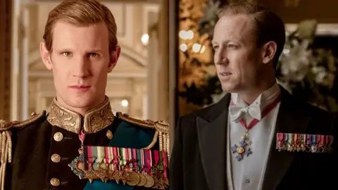 Matt Smith y Tobias Menzies en 'The Crown' Matt Smith y Tobias Menzies en 'The Crown'