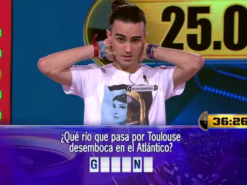 Borja juega por 25.000 euros el Duelo Final de ‘¡Ahora caigo!’ Borja juega por 25.000 euros el Duelo Final de ‘¡Ahora caigo!’