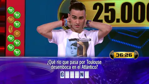 Borja juega por 25.000 euros el Duelo Final de ‘¡Ahora caigo!’ Borja juega por 25.000 euros el Duelo Final de ‘¡Ahora caigo!’