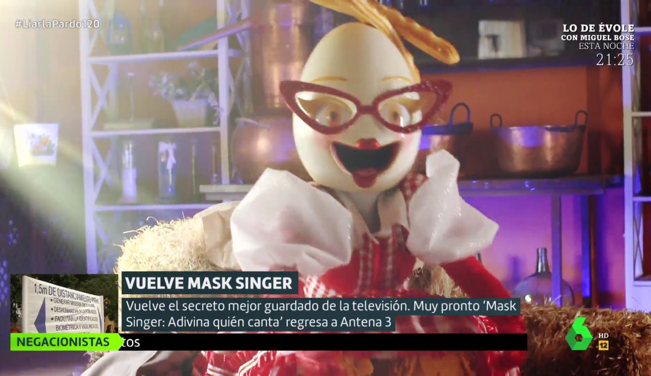 Pista sobre Huevo de 'Mask Singer': "A algunos huevos famosos se les ha subido la huevina a la cabeza" Pista sobre Huevo de 'Mask Singer': "A algunos huevos famosos se les ha subido la huevina a la cabeza"