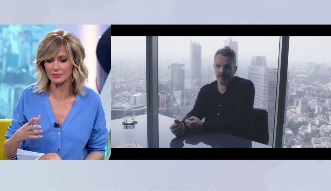El cabreo de Susanna Griso con Miguel Bosé. El cabreo de Susanna Griso con Miguel Bosé.