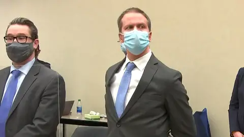 El policía Dereck Chauvin, declarado culpable de tres cargos por la muerte de George Floyd El policía Dereck Chauvin, declarado culpable de tres cargos por la muerte de George Floyd