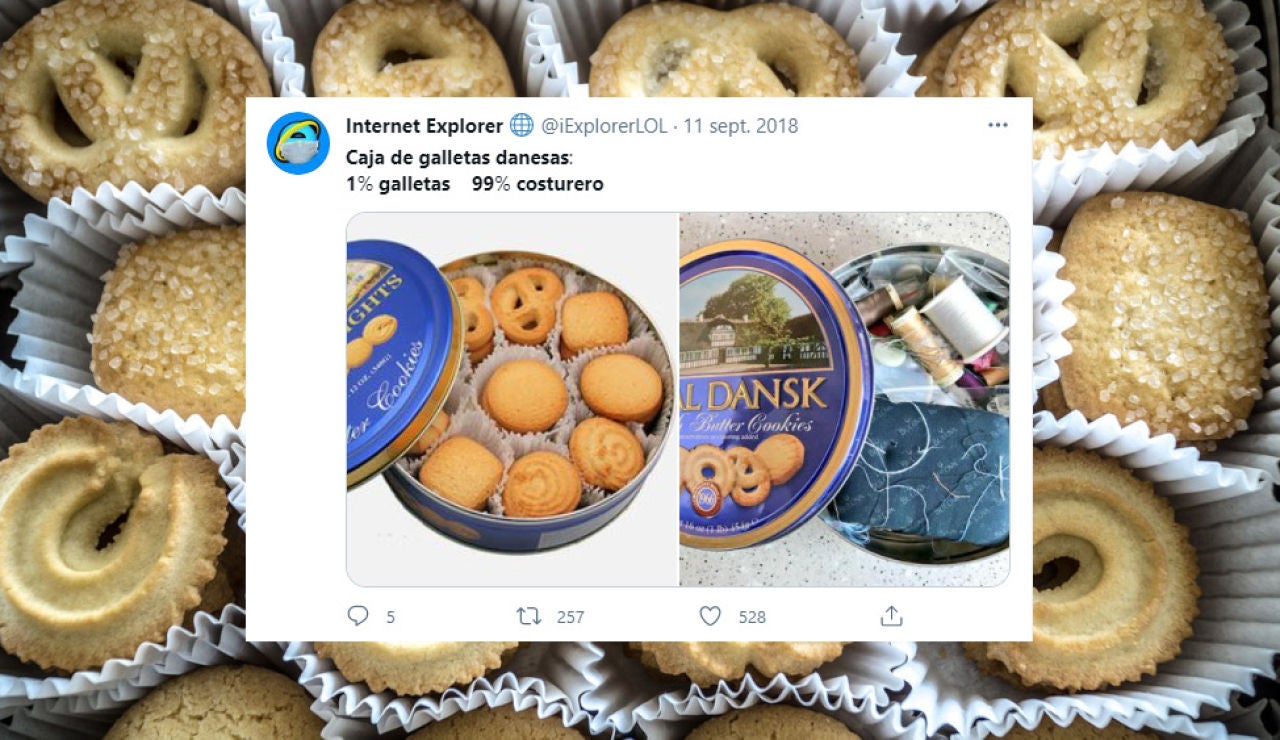 Caja de galletas danesas