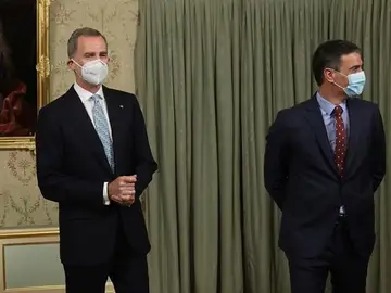 Imagen de archivo del Rey y de Pedro Sánchez Imagen de archivo del Rey y de Pedro Sánchez