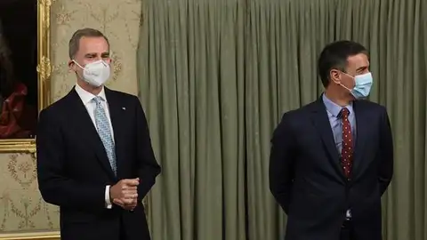 Imagen de archivo del Rey y de Pedro Sánchez Imagen de archivo del Rey y de Pedro Sánchez