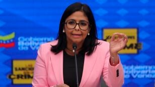 La vicepresidenta de Venezuela, Delcy Rodr&iacute;guez