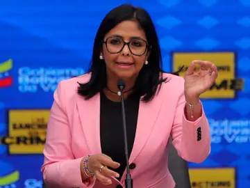 La vicepresidenta de Venezuela, Delcy Rodríguez La vicepresidenta de Venezuela, Delcy Rodríguez