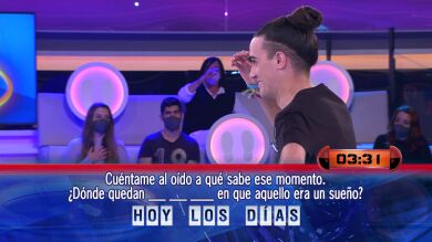 Una canción provoca a Borja un déjà vu... ¡de su duelo con Santi Millán!