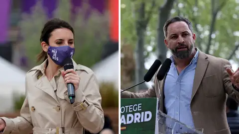 Irene Montero y Santiago Abascal Irene Montero y Santiago Abascal