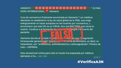 No, Alemania no ha encontrado la cura del coronavirus ni la OMS ha prohibido hacer autopsias