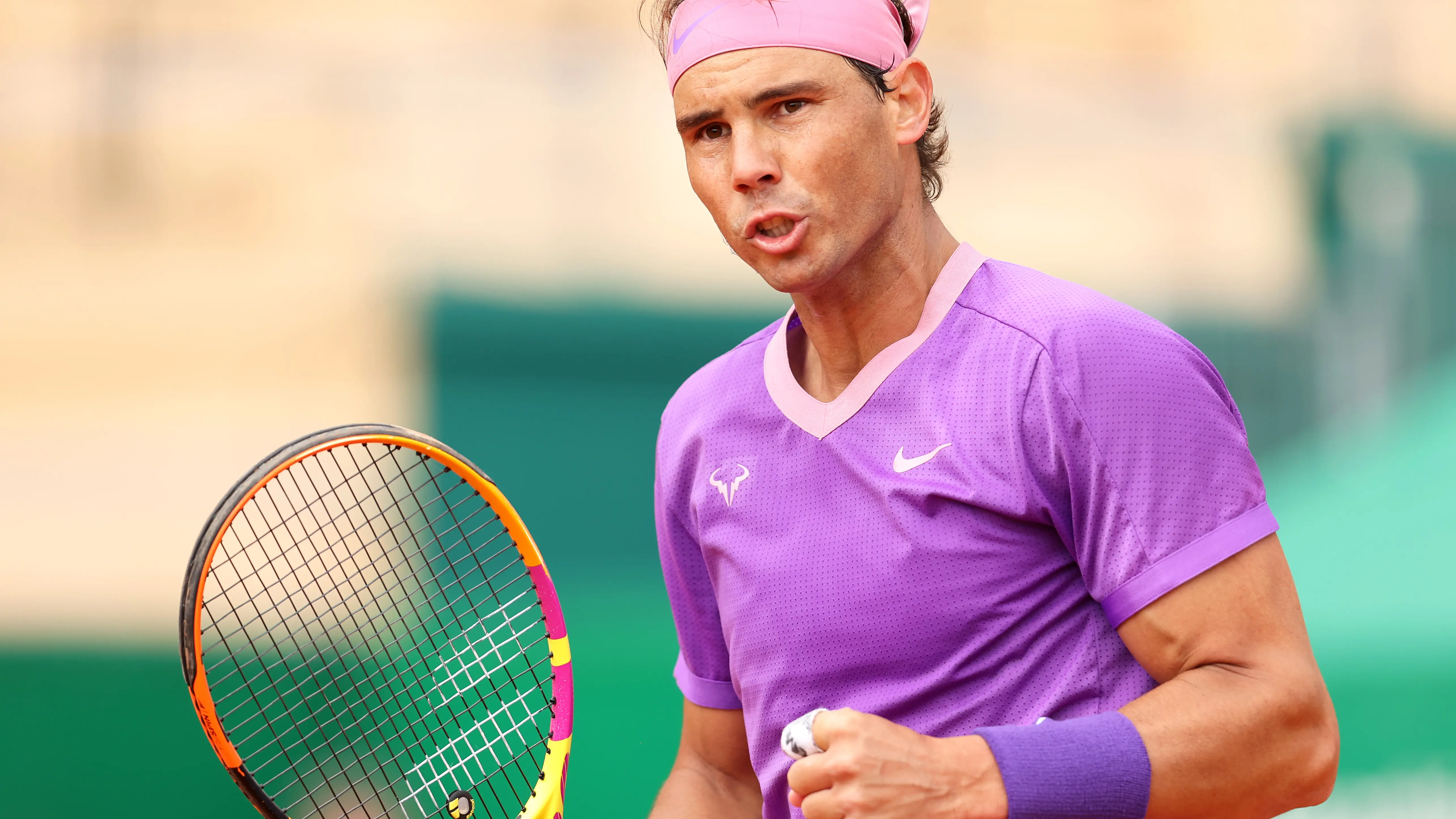 Rafa Nadal celebra un punto