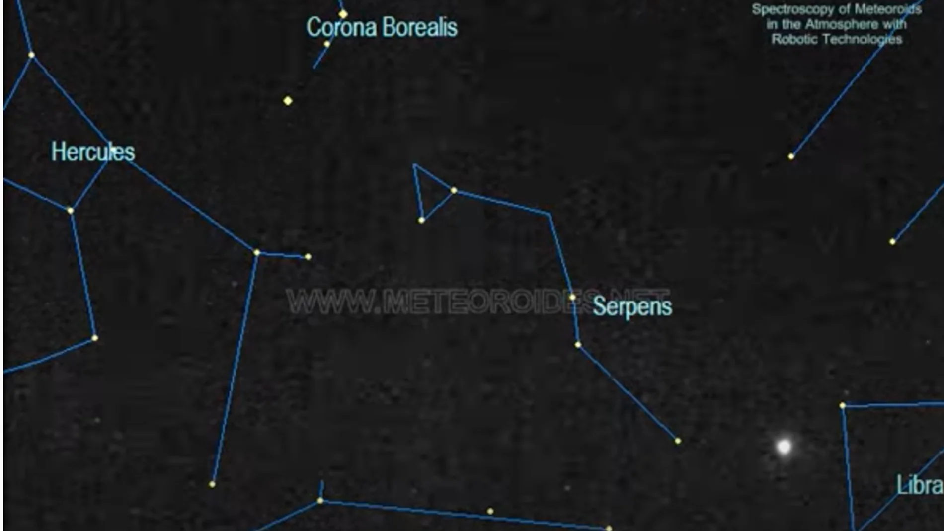 Captura del vídeo de Meteors donde se ve al bólido. Captura del vídeo de Meteors donde se ve al bólido.