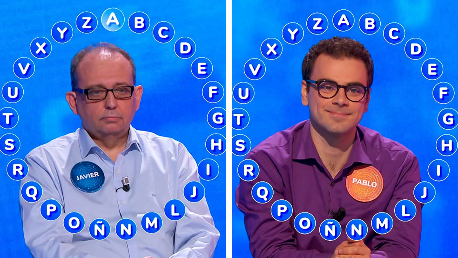 Los roscos más tensos de Javier y Pablo en 'Pasapalabra'