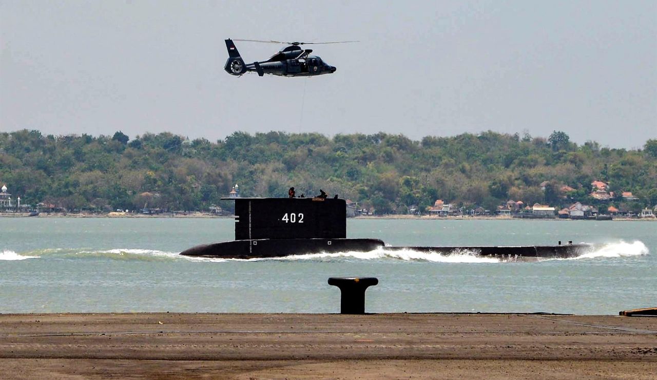 Submarino desaparecido en Indonesia