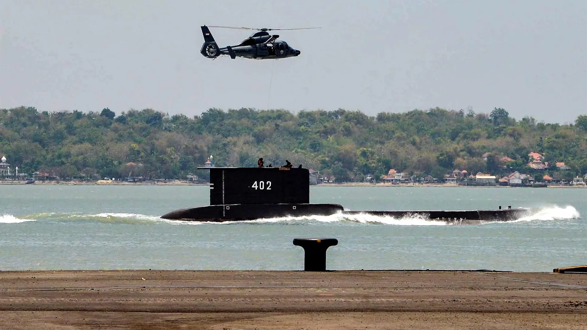 Submarino desaparecido en Indonesia