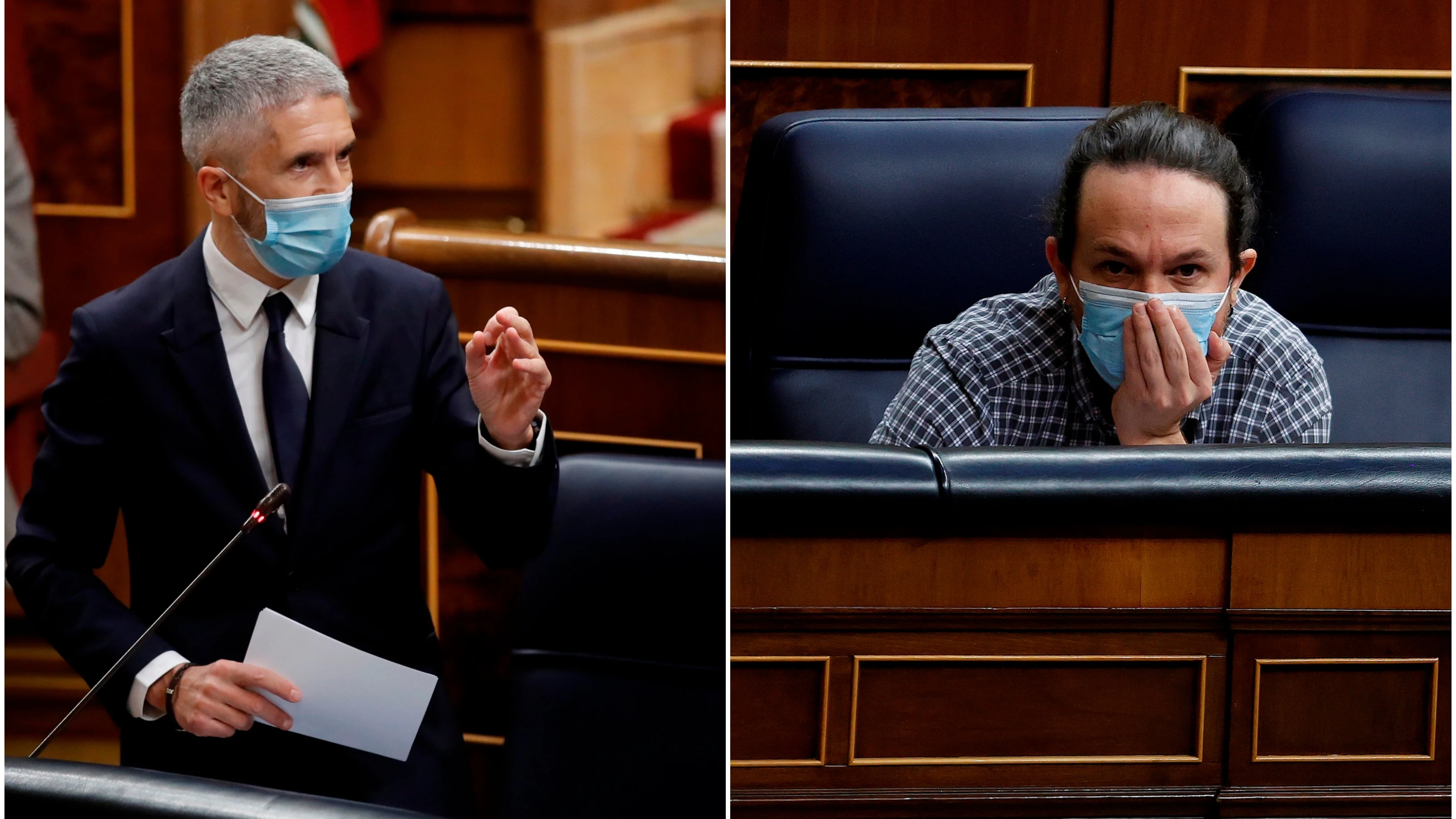 Fernando Grande Marlaska y Pablo Iglesias denuncian hacer recibidos cartas con cartuchos de bala en su interior