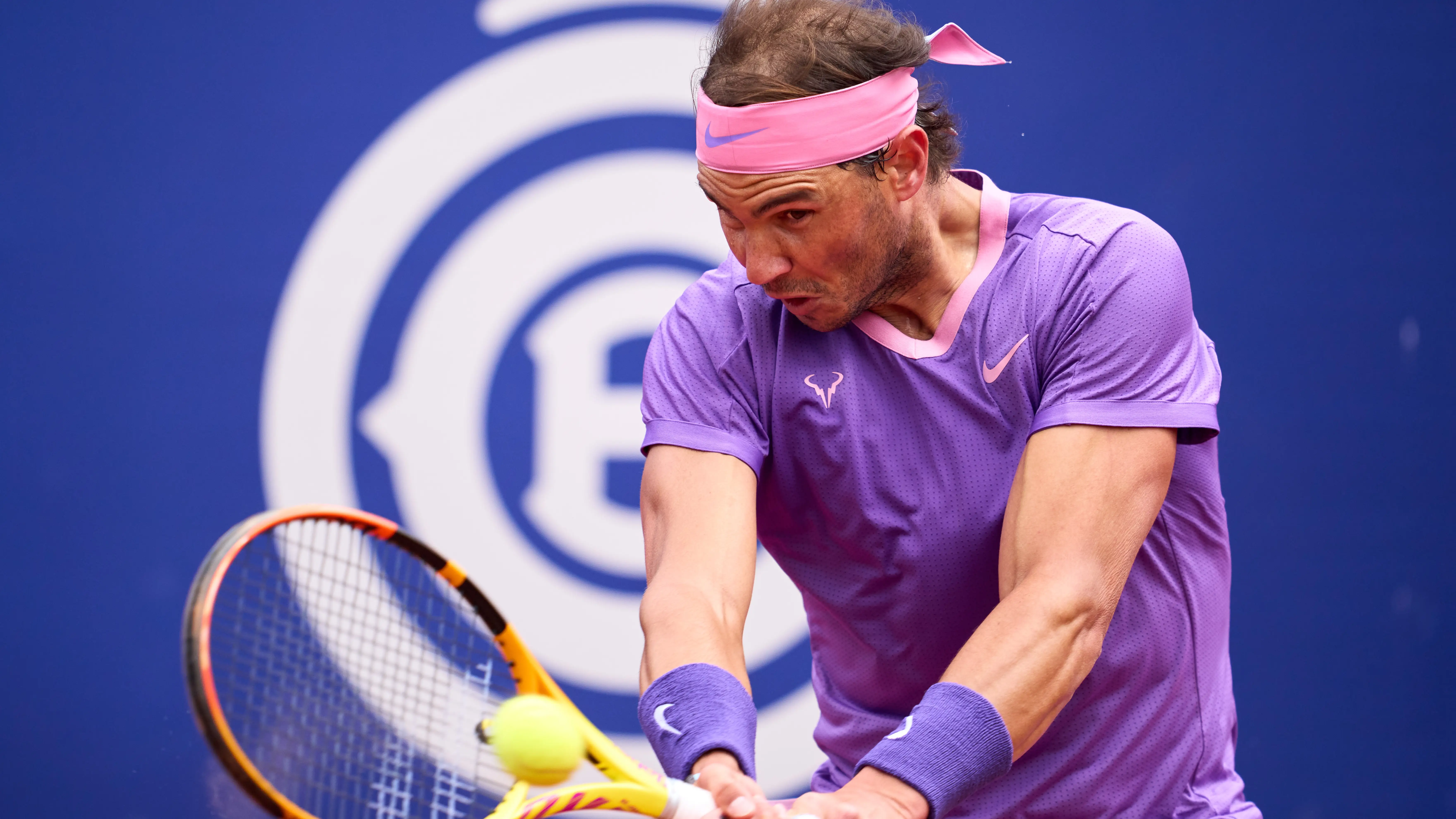 Rafa Nadal, durante un partido del Conde de Godó Rafa Nadal, durante un partido del Conde de Godó