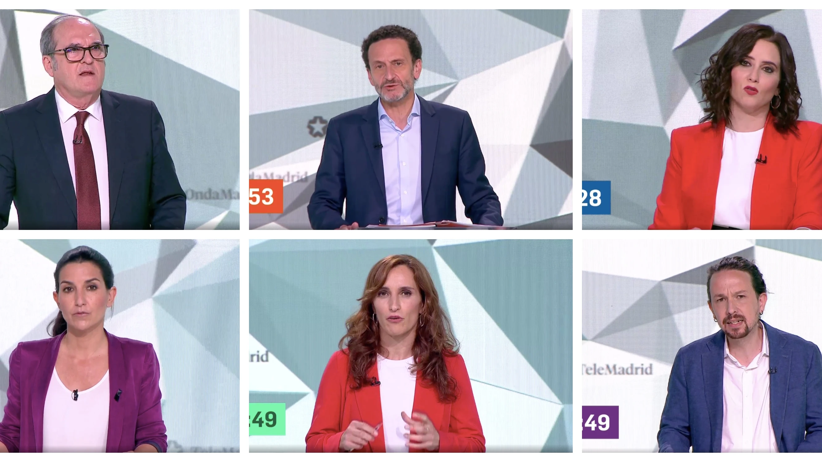 Los minutos de oro de los candidatos