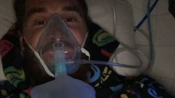 Sergio Ramos, recibiendo oxígeno