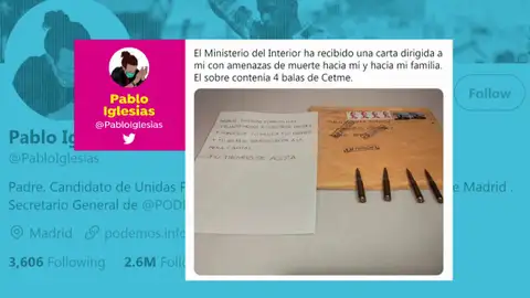 Carta amenaza. Carta amenaza.