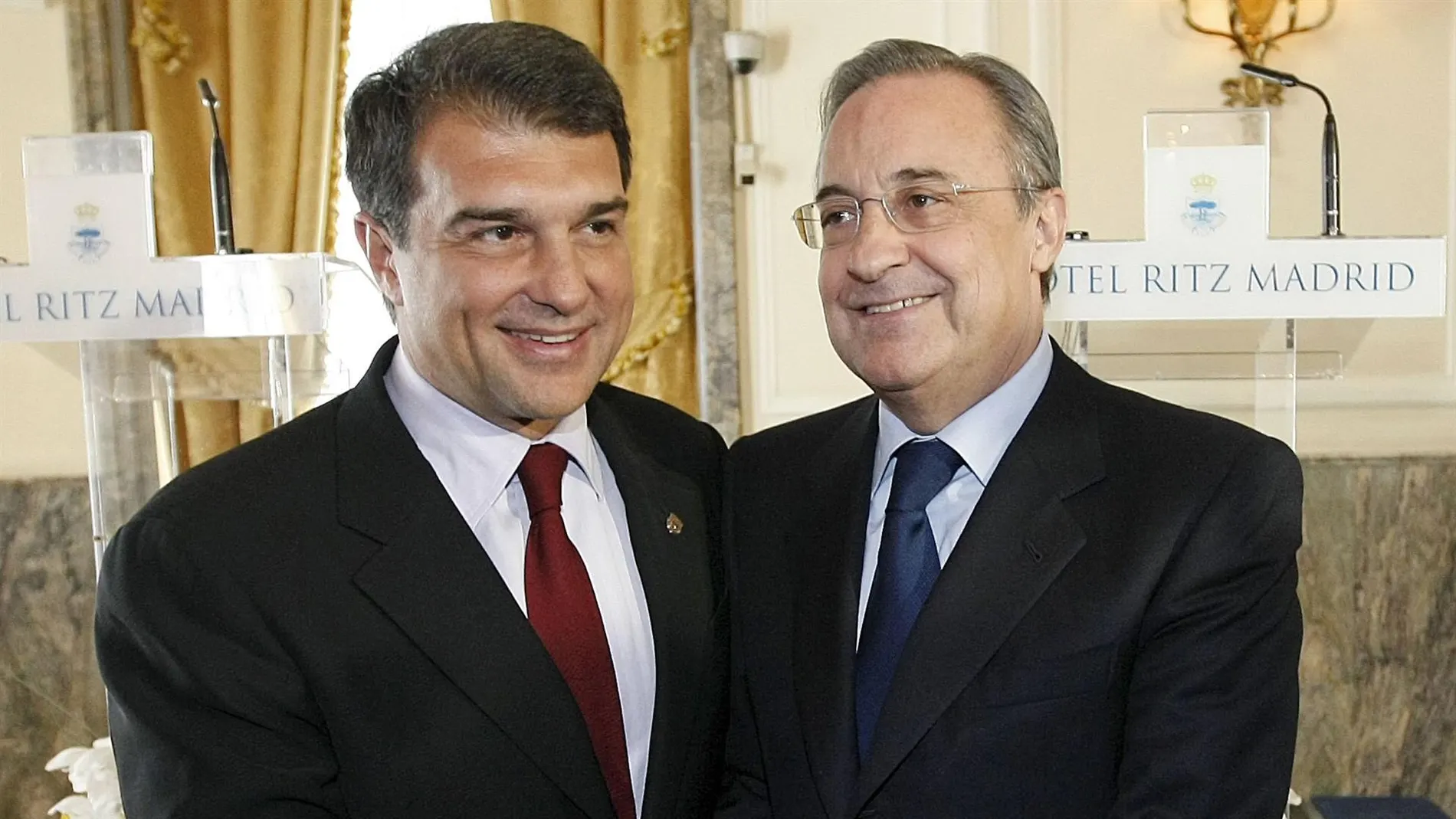 Joan Laporta y Florentino Pérez, presidentes del Barcelona y el Real Madrid