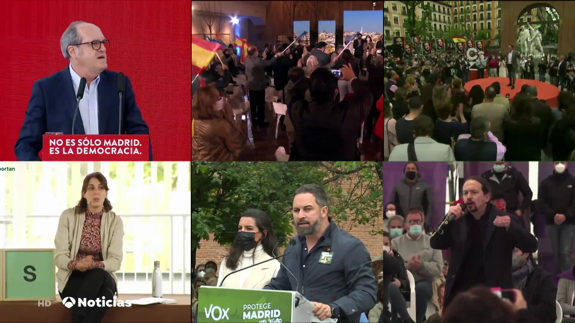 Giro en la estrategia para las elecciones de Madrid tras las amenazas que han recibido dirigentes de izquierda