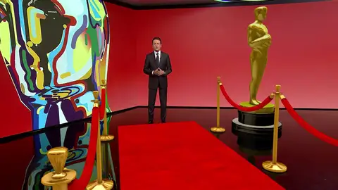 Matías Prats hace un recorrido por la alfombra roja de los premios Óscar en realidad aumentada Matías Prats hace un recorrido por la alfombra roja de los premios Óscar en realidad aumentada