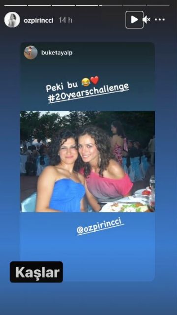 Özge hace 20 años