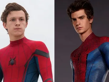 Tom Holland y Andrew Garfield como SpiderMan Tom Holland y Andrew Garfield como SpiderMan