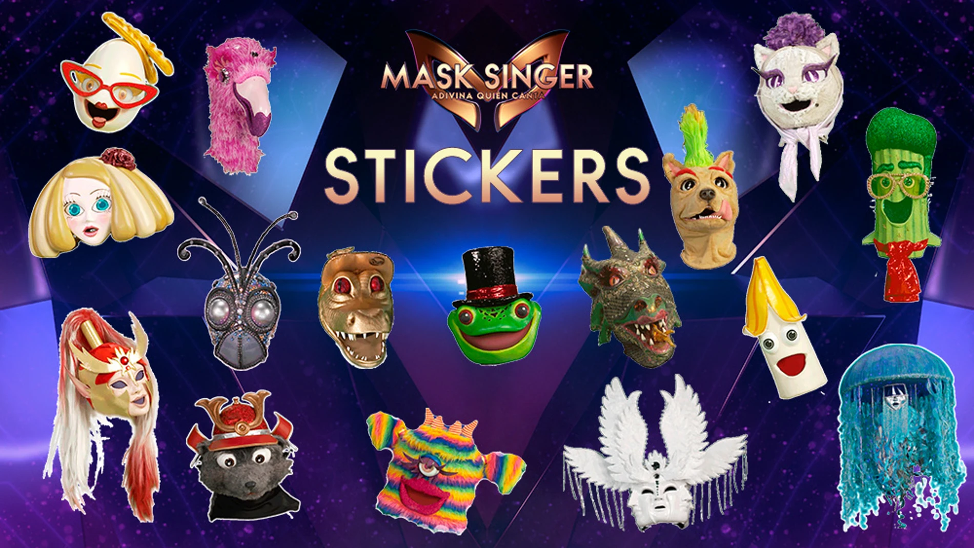 Los stickers exclusivos de 'Mask Singer: adivina quién canta' que no podrás dejar de usar