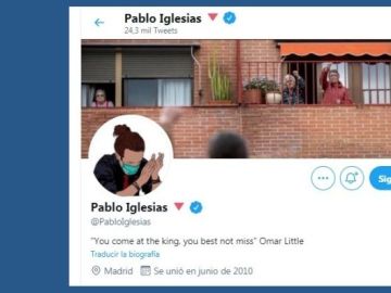 Pablo Iglesias actualiza su perfil de Twitter y escribe un enigmático mensaje: "Si vienes a por el rey, mejor no falles"