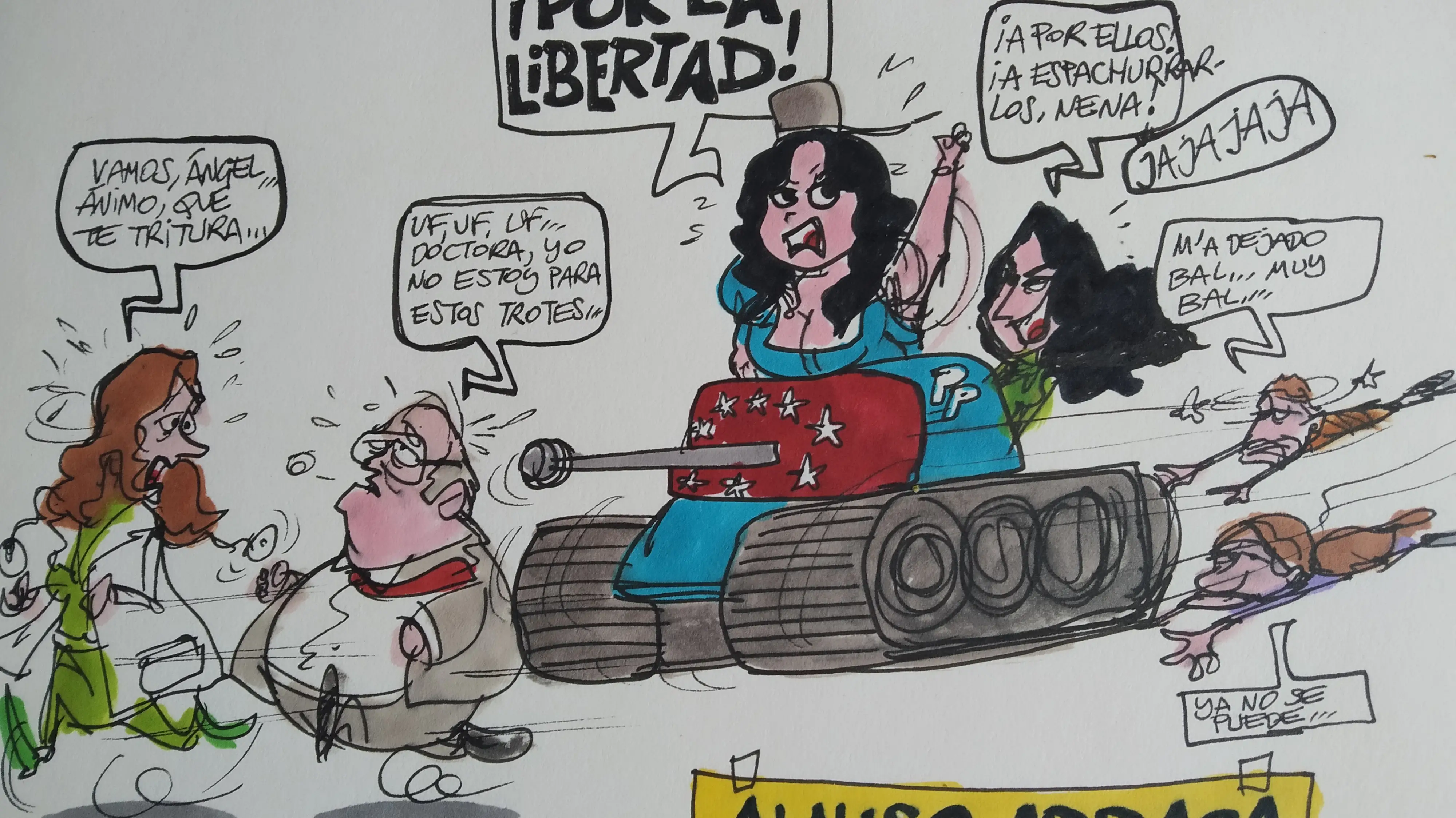 La victoria de Ayuso, en la vi&ntilde;eta gr&aacute;fica de Alfredo Boto-Herv&aacute;s