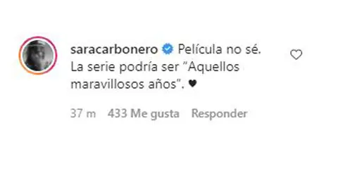 Comentario Sara Carbonero Comentario Sara Carbonero