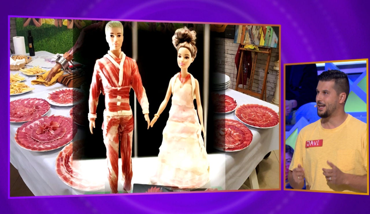 Las impresionantes figuras de un concursante de ‘La ruleta de la suerte’ hechas… ¡de jamón! Las impresionantes figuras de un concursante de ‘La ruleta de la suerte’ hechas… ¡de jamón!