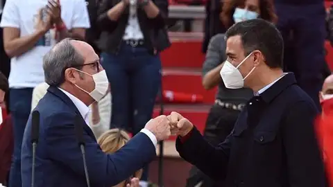 Ángel Gabilondo y Pedro Sánchez Ángel Gabilondo y Pedro Sánchez