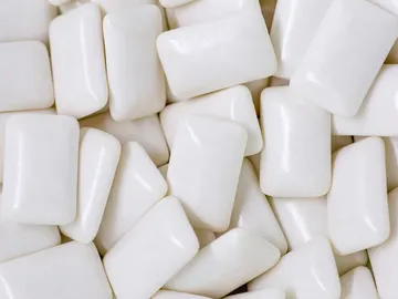 Chicles de color blanco Chicles de color blanco