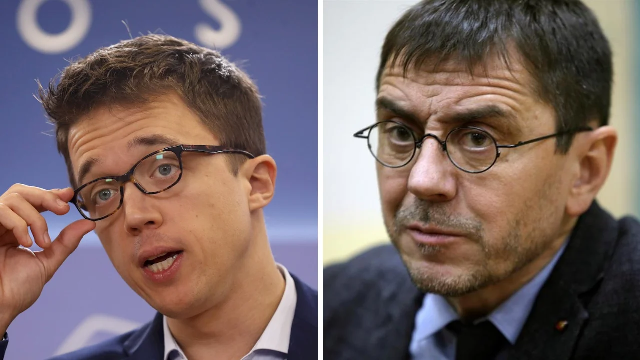 Íñigo Errejón y Juan Carlos Monedero Íñigo Errejón y Juan Carlos Monedero