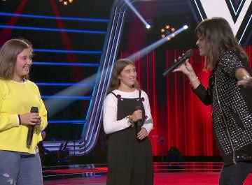 Vanesa Martín canta con Rocío y Lola Avilés el tema 'No te pude retener' en las Audiciones a ciegas de 'La Voz Kids'