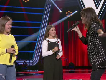Vanesa Martín canta con Rocío y Lola Avilés el tema 'No te pude retener' en las Audiciones a ciegas de 'La Voz Kids' Vanesa Martín canta con Rocío y Lola Avilés el tema 'No te pude retener' en las Audiciones a ciegas de 'La Voz Kids'