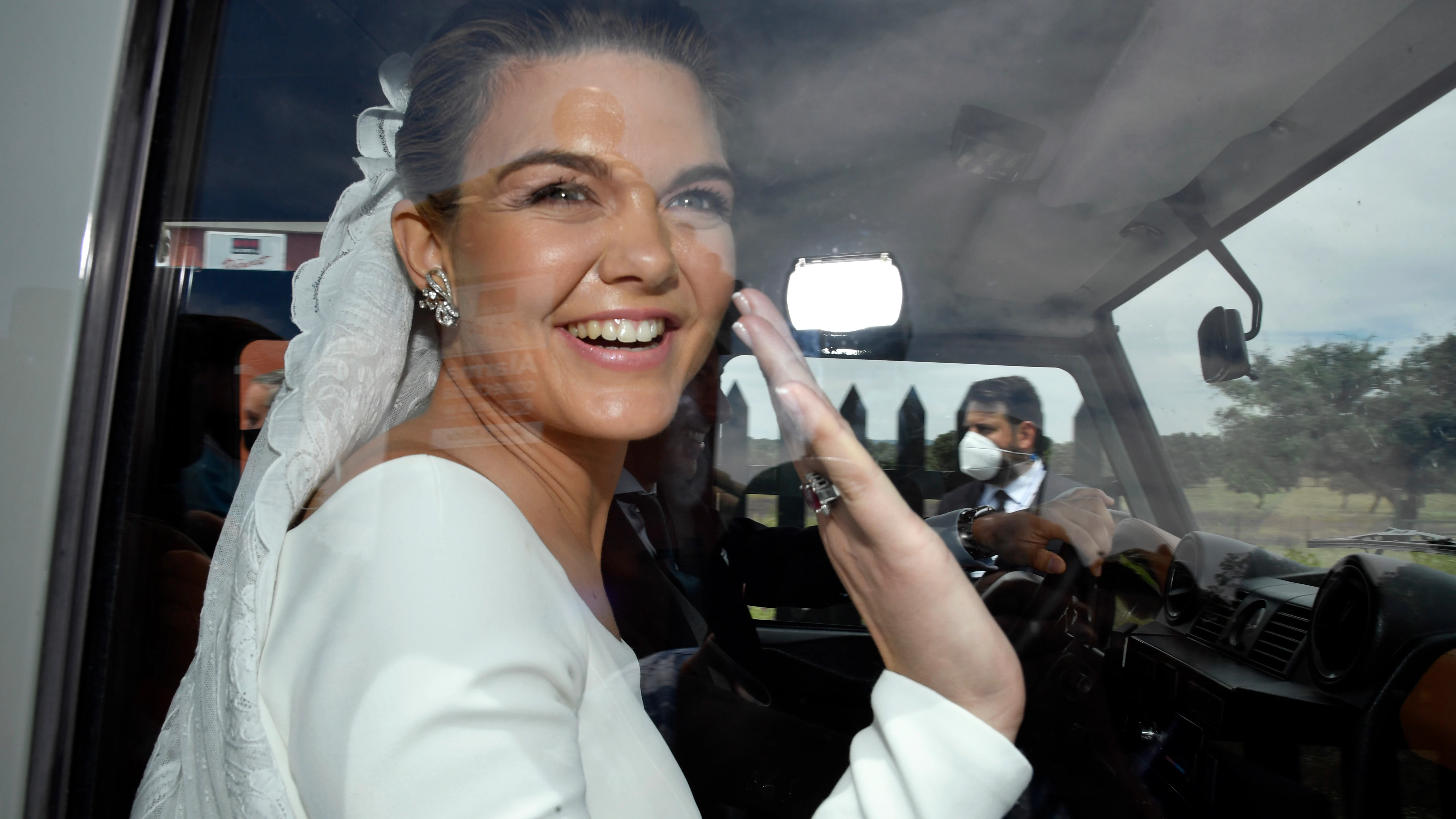 Alejandra Ruiz en su boda