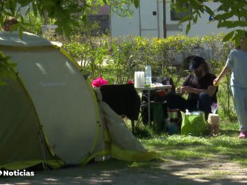El camping, modelo de vivienda económico durante la pandemia del coronavirus 