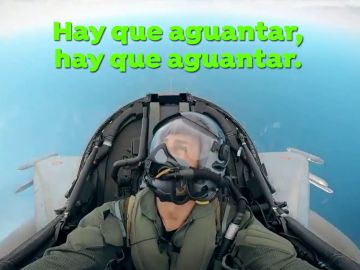El sufrimiento de Pedro de la Rosa en un Eurofighter: "No veo nada, hay que aguantar" 