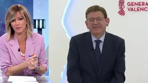 Espejo Público (10-05-21) Ximo Puig, sobre el desarrollo de la pandemia: "Tenemos que persistir mayo y junio para poder tener reactivación económica en verano" Espejo Público (10-05-21) Ximo Puig, sobre el desarrollo de la pandemia: "Tenemos que persistir mayo y junio para poder tener reactivación económica en verano"